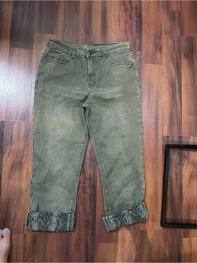 Diane Gilman Olive Green Pants with Branded Tag